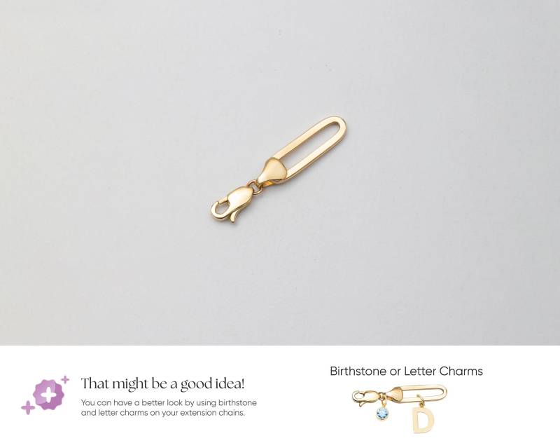 One Link Büroklammer Kette , Verlängerungskette in 3, 2 cm Länge 14K Echtgold 5, 80 Mm 1, 25 Zoll Verlängerung Hummerkralle One Link Büroklammer Kette , Verlängerungskette in 3, 2 cm Länge 14K Echtgold 5, 80 Mm 1, 25 Zoll Verlängerung Hummerkralle von ChainJewelryME