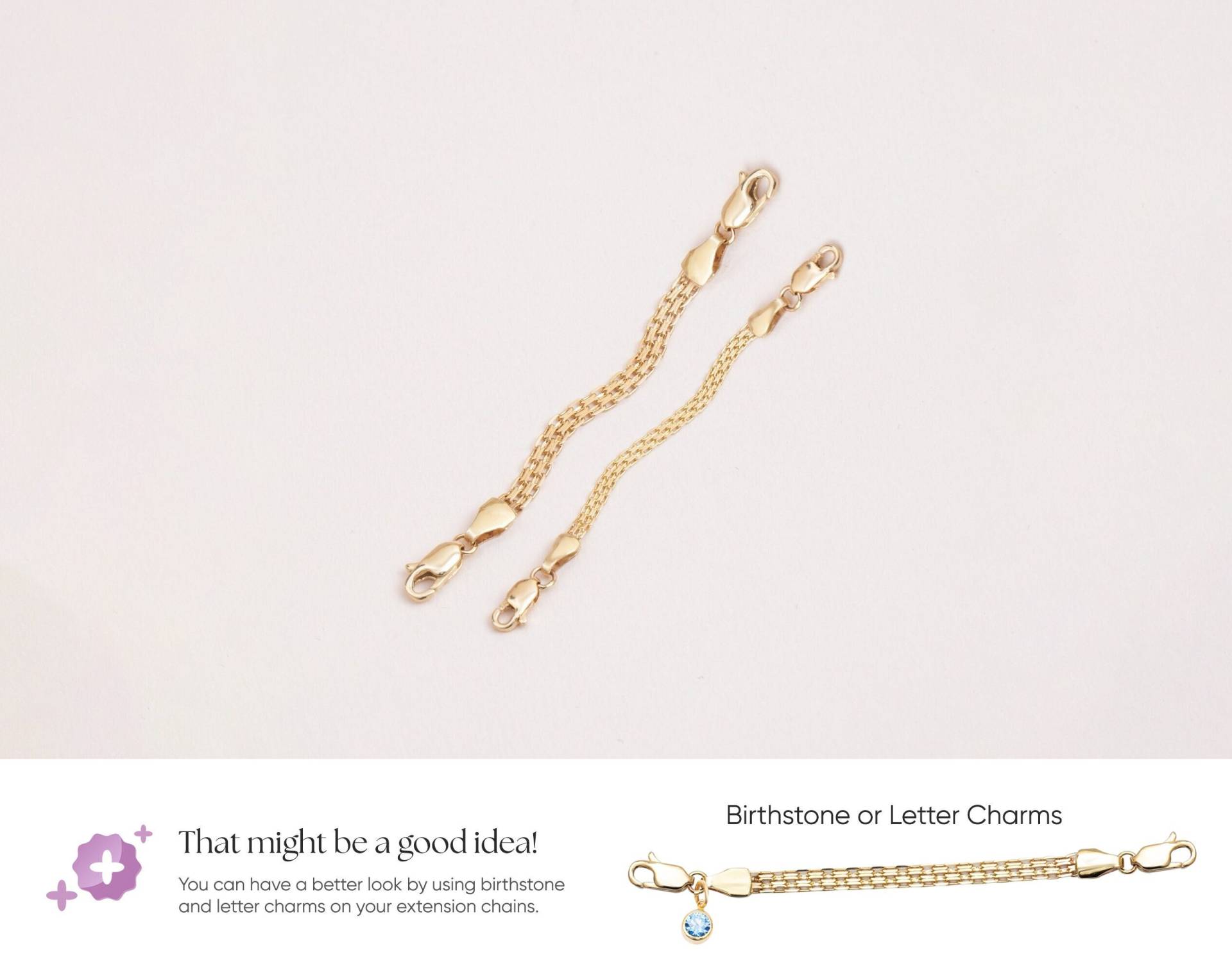 Zwei Hummer-Verschlüsse Bismarck Curb Verlängerungskette, 14K Solid Gold Knit Zusätzliche Länge, Zierliche Glänzende Armband-Verlängerungskette Zwei Hummer-Verschlüsse Bismarck Curb Verlängerungskette, 14K Solid Gold Knit Zusätzliche Länge, Zierliche Glänzende Armband-Verlängerungskette von ChainJewelryME