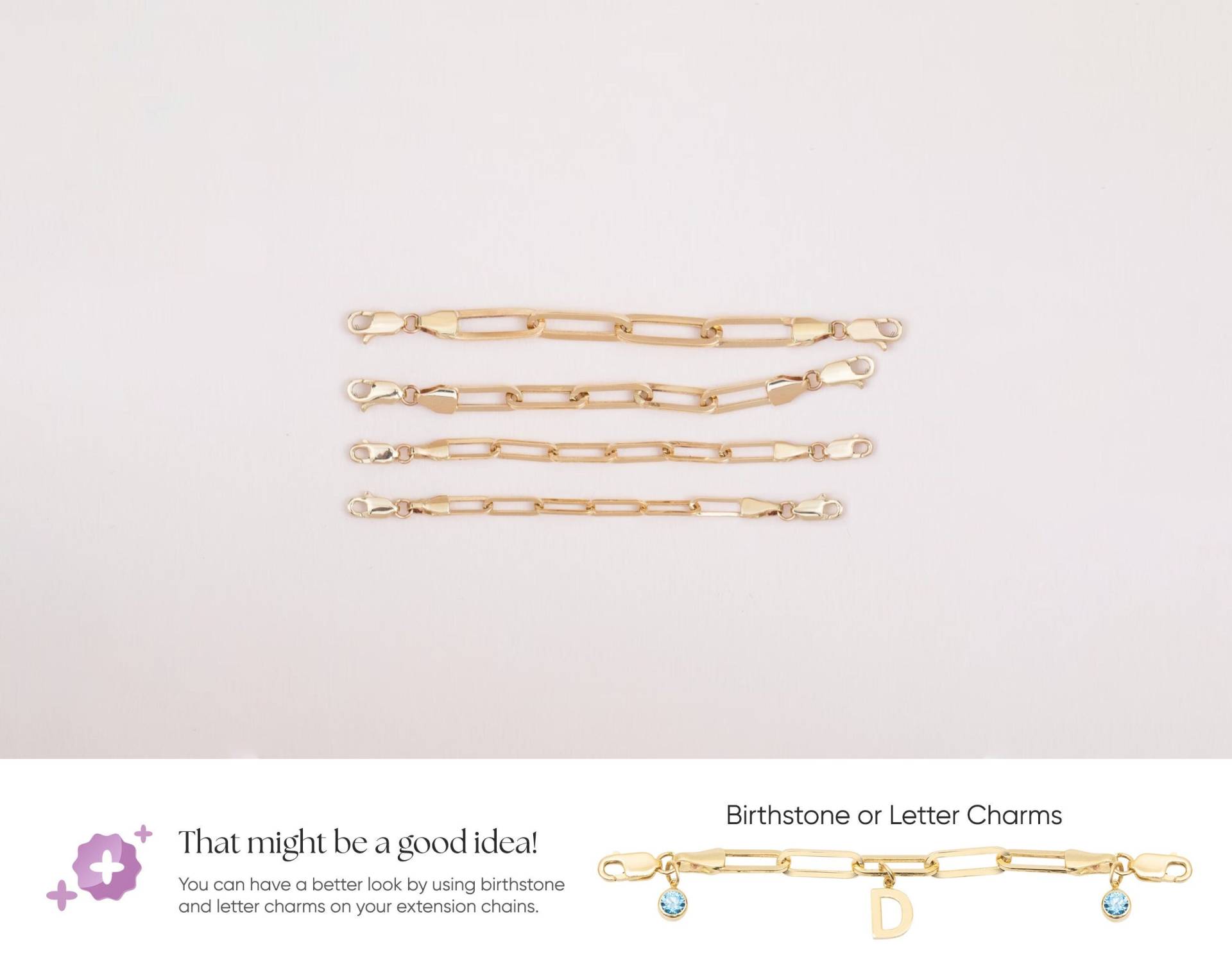 Zwei Spangen Büroklammer Verlängerungskette, 14K Echtgold Stecker Kette, Doppelseitige Karabiner Gliederkette, Paperclip Sicherheitskette Zwei Spangen Büroklammer Verlängerungskette, 14K Echtgold Stecker Kette, Doppelseitige Karabiner Gliederkette, Paperclip Sicherheitskette von ChainJewelryME
