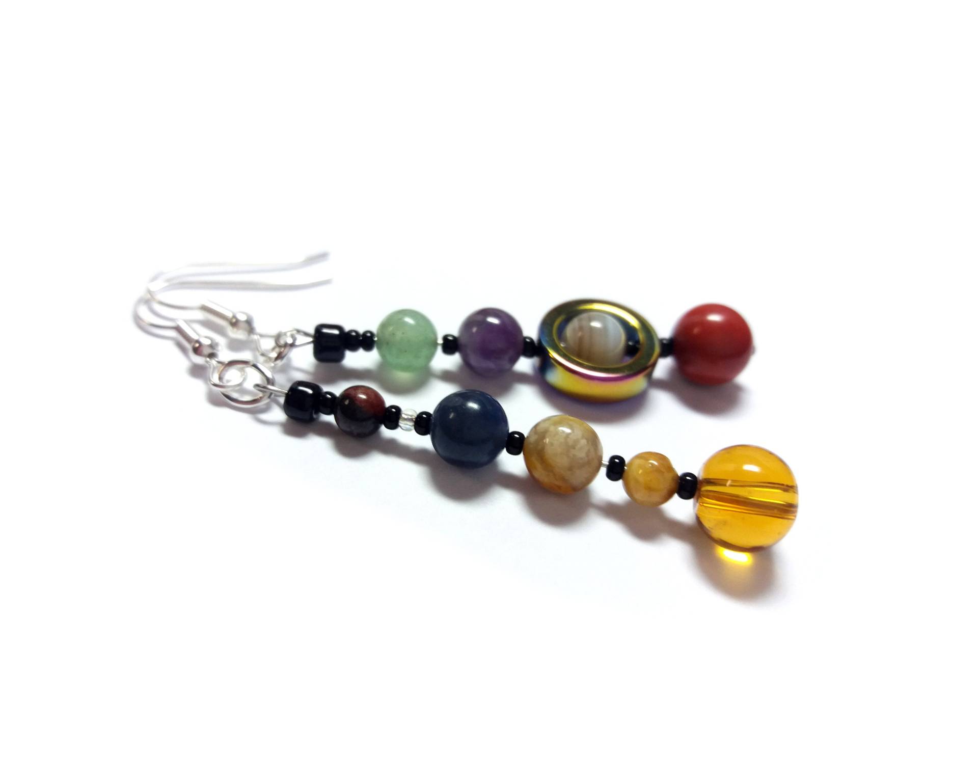 Microminiverse Planetenohrringe, Kurzer Stil, Sonnensystemohrringe, Echter Natürlicher Edelstein, Planetenschmuck, Astronomieschmuck, Kette Des Seins Microminiverse Planetenohrringe, Kurzer Stil, Sonnensystemohrringe, Echter Natürlicher Edelstein, Planetenschmuck, Astronomieschmuck, Kette Des Seins von ChainOfBeing