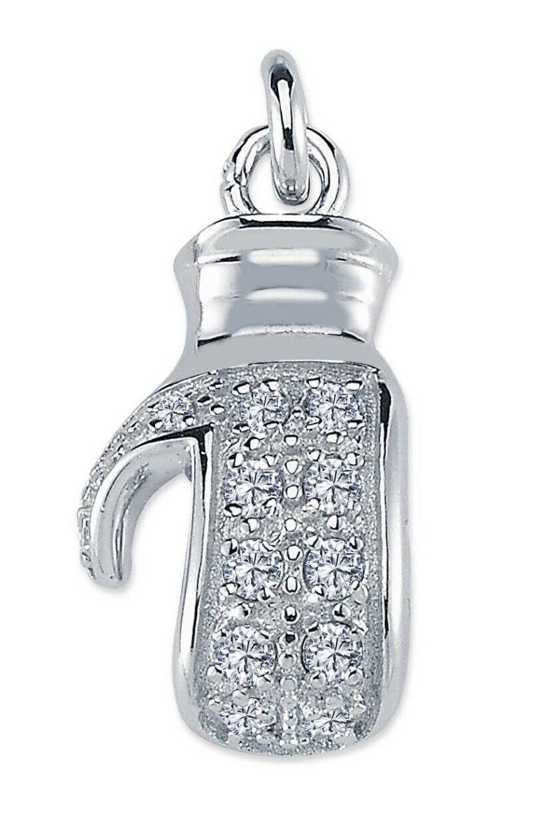 sterling Silber Boxhandschuh Zirkonia Boxer Champ 22x13mm Cz Anhänger Medaillon Geschenkbox von ChainReactionUK