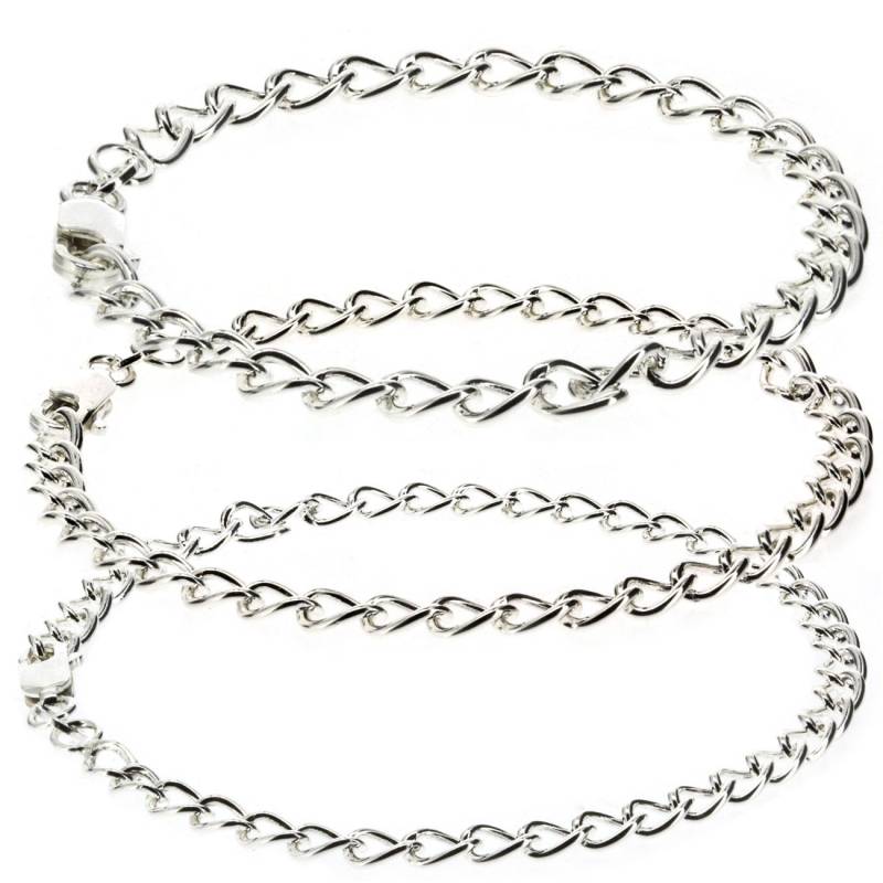 sterling Silber Charme Armbänder Damen Mädchen Kind Solid Panzerkette Link Hebel Fangen Geschenkbox von ChainReactionUK