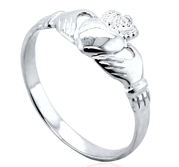 sterling Silber Claddagh Ring Mädchen Damen Herren Cladda Herz Hände Krone Geschenkbox Große Größen von ChainReactionUK