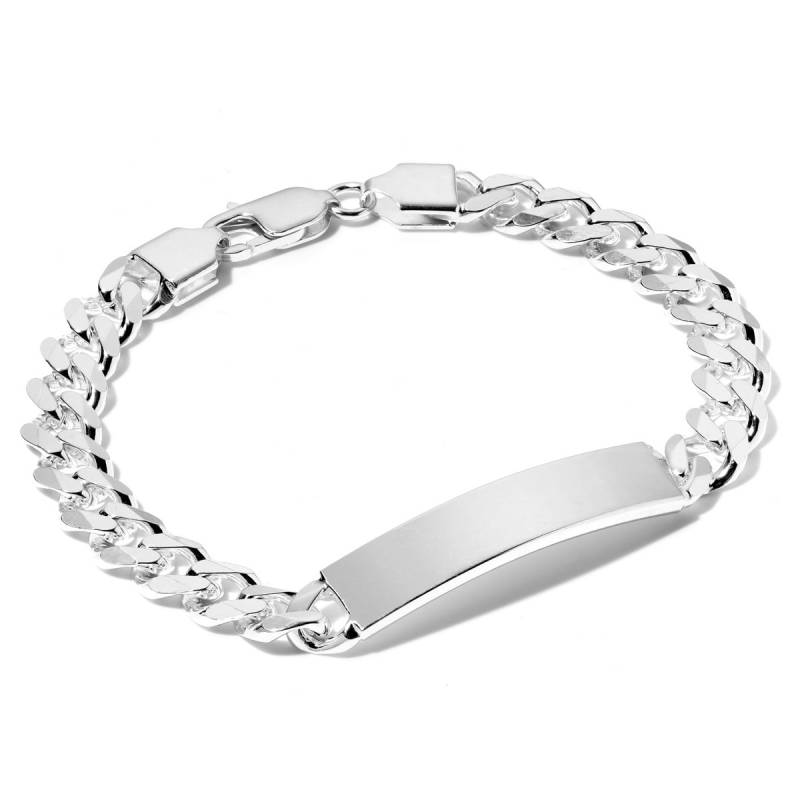 sterling Silber Id Armband Solide Herren Identität Panzerkette Link Free Gravur Geschenkbox von ChainReactionUK