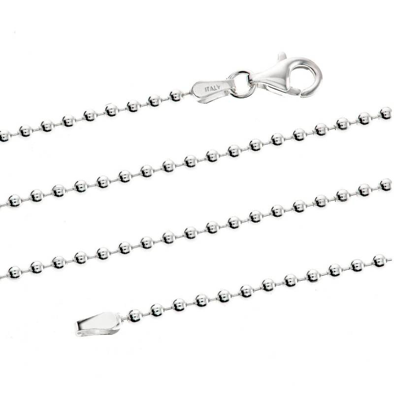 sterling Silber Kugelkette 2.0 Mm 16 "18" 20" 22 "24" 30" Dog Tag Halskette Geschenkbox von ChainReactionUK