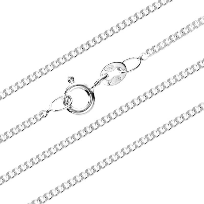 sterling Silber Panzerkette 1, 3 Mm 16 "18" 20" Fine Link Flache D/C Halskette Anhänger Geschenkbox von ChainReactionUK