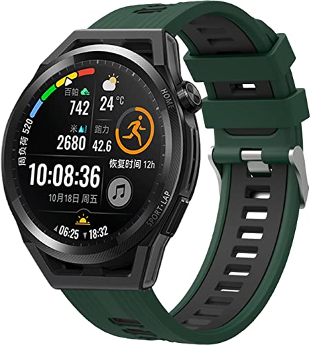 Chainfo Armband kompatibel mit Garmin Vivoactive 3 music/Vivomove Luxe (42MM) / Vivoactive 5 / Forerunner 245 / Active 5, Silikon Sportarmband Uhr Band Strap Ersatzarmband (20mm, Pattern 2) von Chainfo