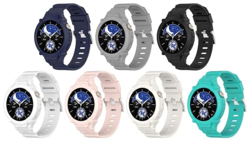 Chainfo Silikon Uhrenarmband kompatibel mit Vivo Watch 3 / iQOO Watch, Ersatzarmband Sportarmband Uhr Zubehör NO240424 (I [Pack of 7]) von Chainfo