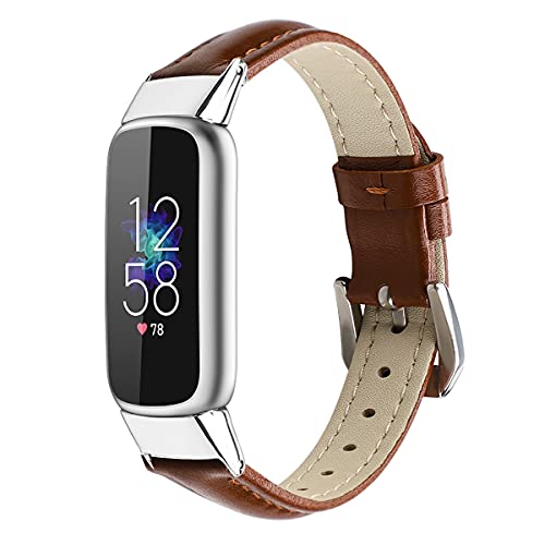 Chainfo Uhrenarmband kompatibel mit Fitbit Luxe, Leder Werkzeug Montage Set (Pattern 1) von Chainfo