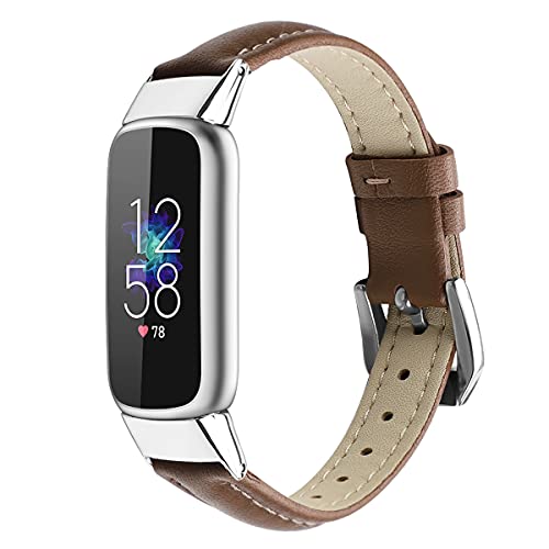 Chainfo Uhrenarmband kompatibel mit Fitbit Luxe, Leder Werkzeug Montage Set (Pattern 2) von Chainfo