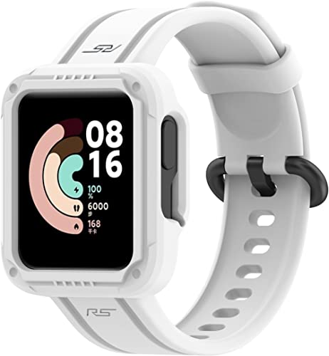 Chainfo Uhrenarmband kompatibel mit Xiaomi Redmi Watch 2 / MI Watch lite 2, Premium Weiches Silikon Verstellbarer Ersatzgurt NO240311 (White) von Chainfo