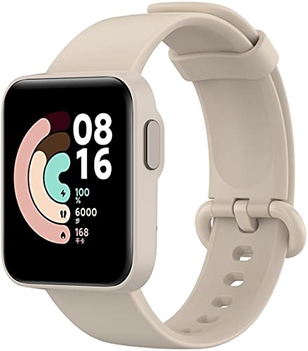 Chainfo Unisex Silikon Uhrenarmbänder kompatibel mit Xiaomi Mi Watch Lite/Redmi Watch, Gebürstete Edelstahl Schwarz Schnalle (Pattern 9) von Chainfo