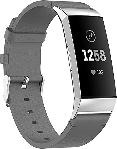 Chainfo kompatibel mit Fitbit Charge 4 / Charge 4 SE/Charge 3 / Charge 3 SE Armband Leder Uhrenarmband Armbänder Lederarmband Ersatz (Ohne Uhren) - (Pattern 5) von Chainfo
