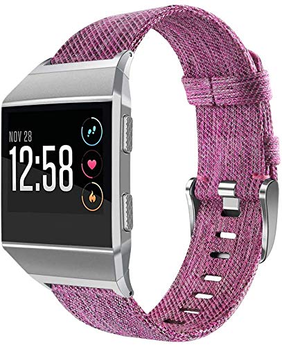 Chainfo kompatibel mit Fitbit Ionic Armband Woven Armbänd, Ersatzband Gewebte Stoff Armbands Zubehör Sport Armbänder (Pattern 6) von Chainfo