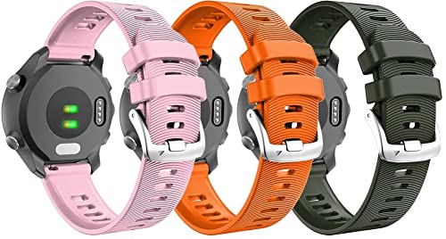 Chainfo kompatibel mit Galaxy Watch 42mm / Watch 3 41mm / Watch Active Armband, Silikon Uhrenarmband Sportarmband (20mm, 3-Pack I) von Chainfo