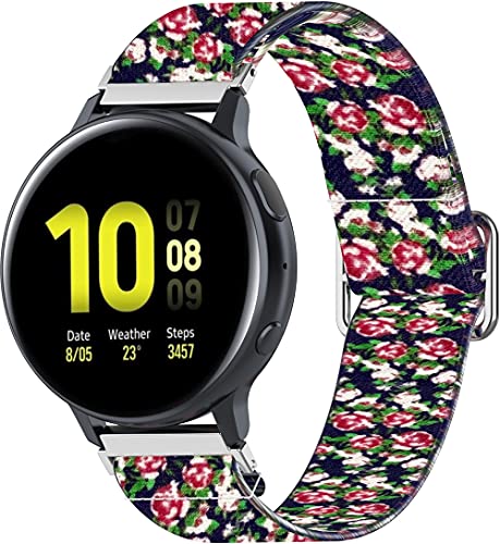 Chainfo kompatibel mit Huawei Watch GT 2 42mm / Watch Elegant/Watch GT 2 Elegant Armband Woven Armbänd, Ersatzband Gewebte Stoff Armbands Zubehör Sport Armbänder (20mm, Pattern 8) von Chainfo