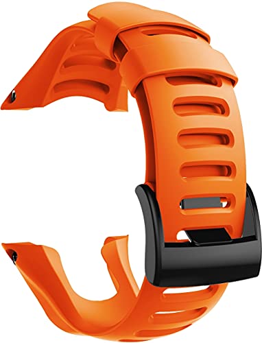 Chainfo kompatibel mit Suunto Ambit 1 / Ambit 2 / Ambit 3 Peak Armband, Silikon Uhrenarmband Sportarmband NO230208 (Orange) von Chainfo