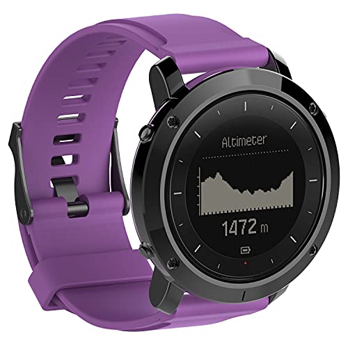 Chainfo kompatibel mit Suunto Traverse Armband, Silikon Uhrenarmband Sportarmband NO220902 (Pattern 4) von Chainfo