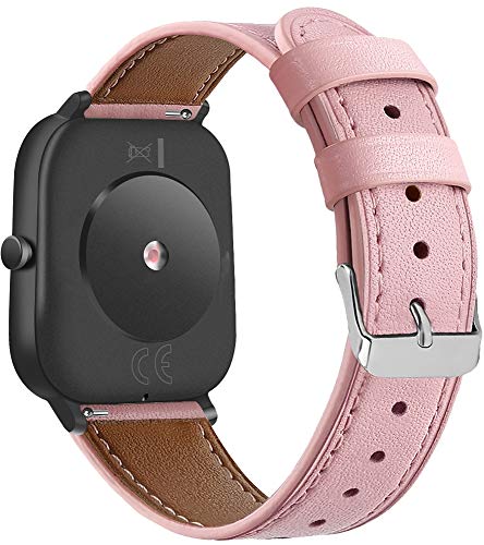 Chainfo kompatibel mit Ticwatch E/GTH / E3 Armband, Silikon Uhrenarmband Sportarmband NO230402 (20mm, Rosa) von Chainfo