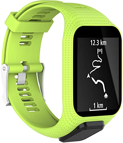 Chainfo kompatibel mit TomTom Spark/Spark 3 / Runner 2 / Runner 3 / Golfer 2 / Adventurer Armband, Silikon Uhrenarmband Sportarmband NO220918 (Pattern 10) von Chainfo