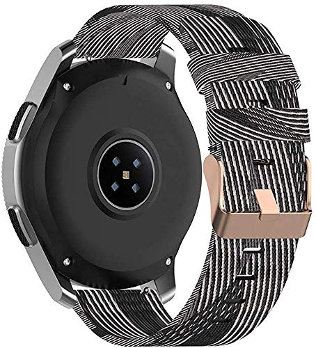 Nylon Quick Release Ersatz Uhrenarmband kompatibel mit Withings Steel HR 36mm / ScanWatch 38mm / Move / Move ECG / Activité Steel, Uhrenband für Damen und Herren | Mehrere Farben (18mm, Pattern 8) von Chainfo