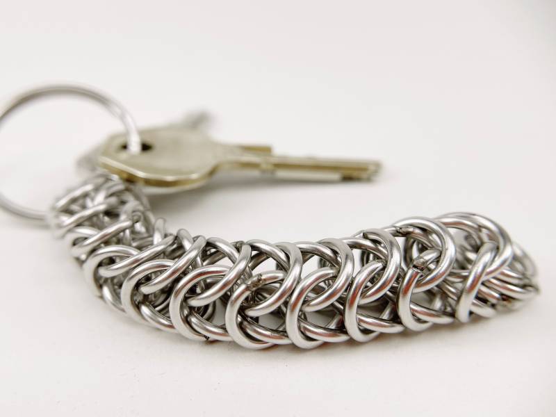 Chainmaille Schlüsselanhänger - Box Kette Geschweißtes Glied von ChainmailleByBim