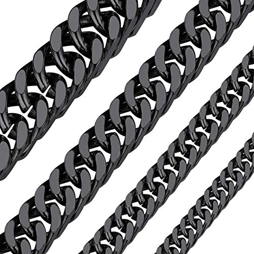 ChainsHouse 10MM breit 61cm lang kubanischekette herren edelstahlkette damenkette für Sie und Ihre Familien von ChainsHouse