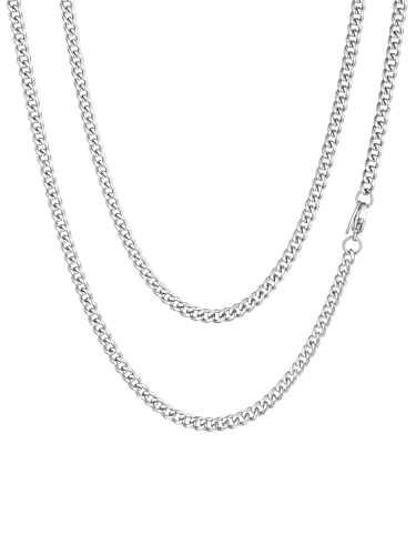 ChainsHouse 76cm Länge 3mm Breit Halskette ohne Anhänger fashion Schmuck kette mit Geschenkebox und Geschenkebeutel für Ihre Liebe Familien von ChainsHouse