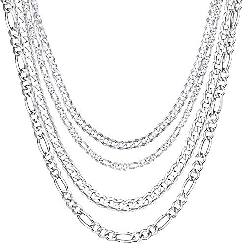 ChainsHouse 925 Silber herren Figarokette in 5mm breit mit Geschenkebox für Damen und Herren ChainsHouse 925 Silber herren Figarokette in 5mm breit mit Geschenkebox für Damen und Herren von ChainsHouse