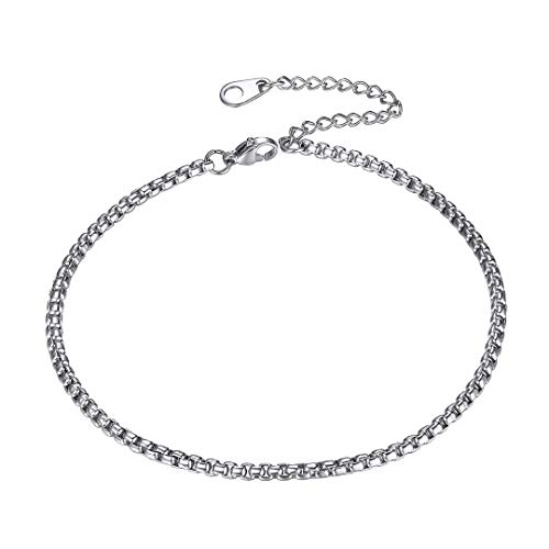 ChainsHouse Edelstahl Anker Fußkettechen Damen Sommer Fußschmuck 23cm Fußkettchen für Damen und Mädchen von ChainsHouse