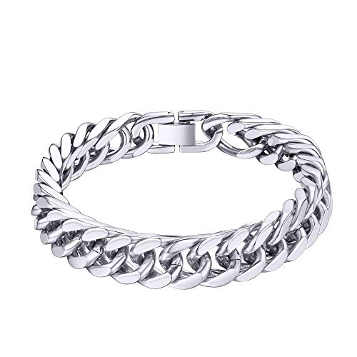 ChainsHouse Edelstahl Panzer Armskette 17mm 19cm lang herren Armband mit Geschenkebox für frauen und männer ChainsHouse Edelstahl Panzer Armskette 17mm 19cm lang herren Armband mit Geschenkebox für frauen und männer von ChainsHouse