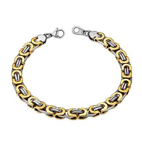 ChainsHouse Gold Armband edelstahl Königsarmband für jungen und herren Edelstahl Königsarmband von ChainsHouse