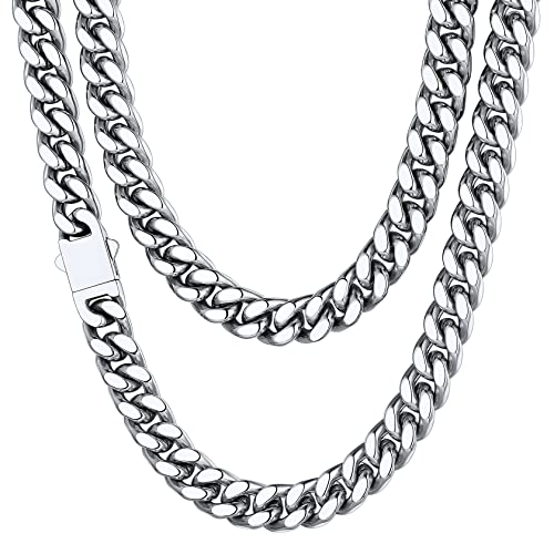 ChainsHouse Halskette Herren Edelstahlkette Panzerkette 56cm Kette ohne Anhänger Kette 9mm breit Kette Männer Schmuck ChainsHouse Halskette Herren Edelstahlkette Panzerkette 56cm Kette ohne Anhänger Kette 9mm breit Kette Männer Schmuck von ChainsHouse