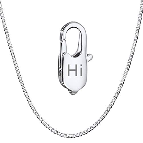 ChainsHouse 925 Silberkette personalisierte Panzerkette ohne Anhänger Cuban Chain mit Geschenkebox und Schmuckbeutel von ChainsHouse