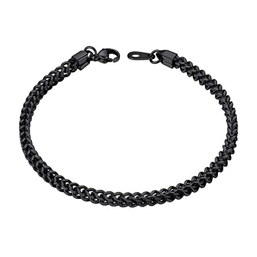 ChainsHouse Jungen Armband 3mm 21cm Armbänder Herren mit Geschenkebox und Schmuckbeutel von ChainsHouse