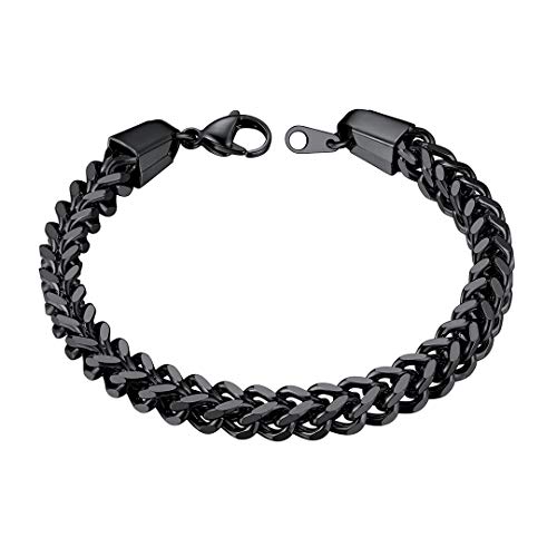 ChainsHouse Jungen Armband 6mm 21cm Armbänder Herren mit Geschenkebox und Schmuckbeutel von ChainsHouse