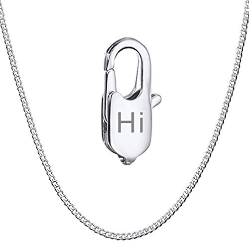 ChainsHouse Silberkette Damen Kette 3mm breit Panzerkette 51cm Kubanische Halskette 925 Silber Panzerkette Schmuck für Vatertag/Geburtstag/Weichnachten von ChainsHouse