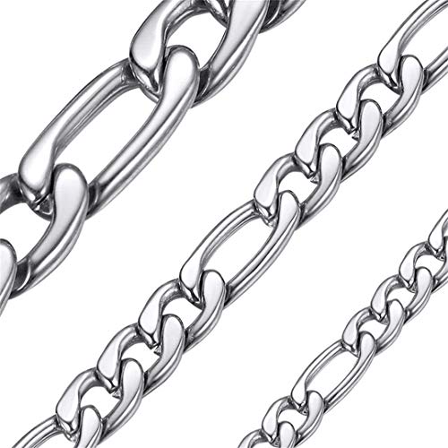 ChainsHouse Kette in Silber 3MM Breit 46cm Lang Jungen Kette aus Edelstahl -Geschenkebox enthält von ChainsHouse