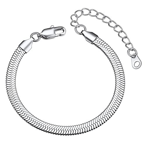 ChainsHouse Silber Schlangearmband für Damen Mädchen 1.5mm Kettenarmband Charm Armband 16cm lang Gliederarmband mit Geschenkebox für Freundin Ehefrau von ChainsHouse