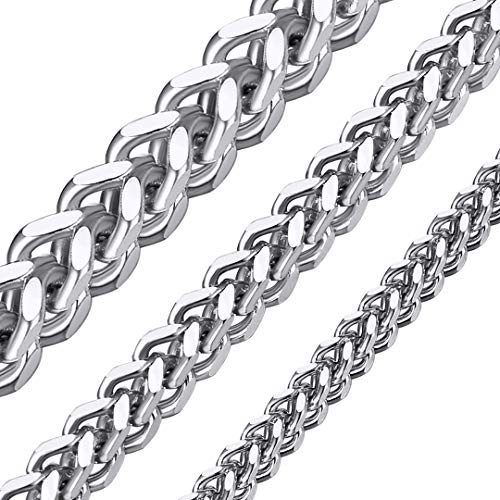 ChainsHouse Silber Franco Kette Silber Chain 6mm breit 75cm lang für Kinder und Jugendlichen von ChainsHouse