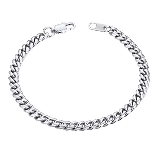 ChainsHouse Silber Herren Armband 6mm breit 21cm lang Armskette mit Geschenkebox und Schmuckstück für Kinder und Jugendlichen von ChainsHouse