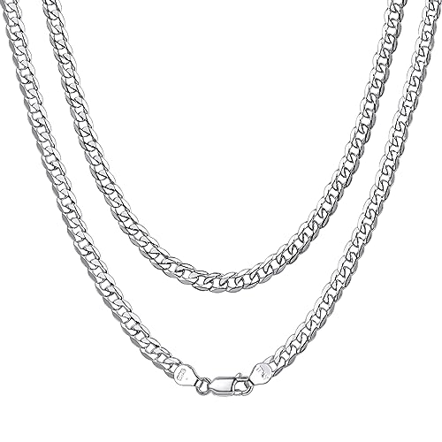 ChainsHouse Silber Panzerkette für Damen Herren 5mm breit 55cm lang Silberkette perfekte Geschenke an Abschluss für jeden Studenten ChainsHouse Silber Panzerkette für Damen Herren 5mm breit 55cm lang Silberkette perfekte Geschenke an Abschluss für jeden Studenten von ChainsHouse