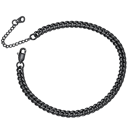 ChainsPro Fußkette für damen Sommer Fußkettchen Panzerkette Schwarz Edelstahl ChainsPro Fußkette für damen Sommer Fußkettchen Panzerkette Schwarz Edelstahl von ChainsPro