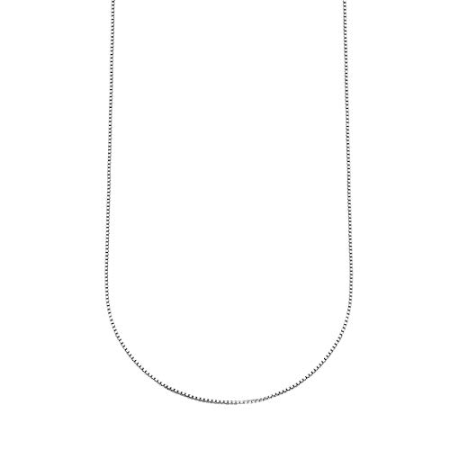 ChainsPro Halskette 925er Sterling Silber 1.0mm Venezianerkette Damen Halskette für Charms Damen Halskette Silber 55 cm von ChainsPro