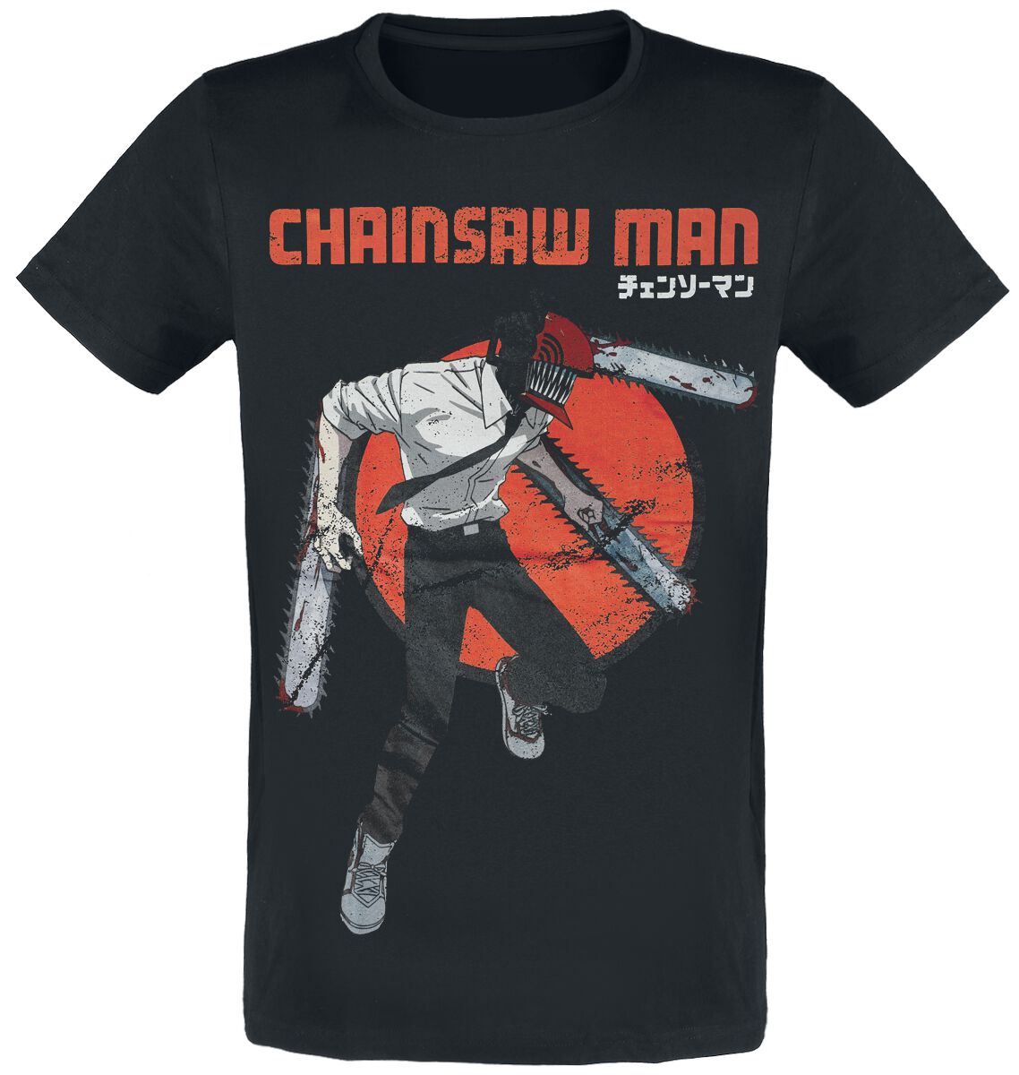 Chainsaw Man - Anime T-Shirt - Attack Mode - S bis XXL - für Männer - Größe XXL - schwarz  - Lizenzierter Fanartikel von Chainsaw Man