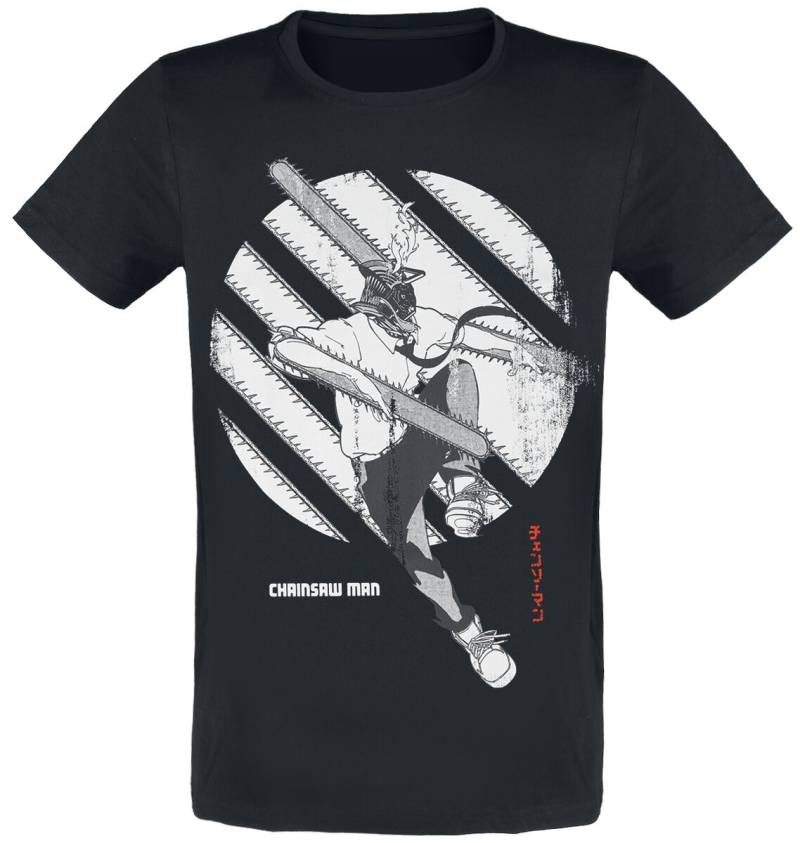 Chainsaw Man - Anime T-Shirt - S bis XXL - für Männer - Größe XL - schwarz  - Lizenzierter Fanartikel von Chainsaw Man