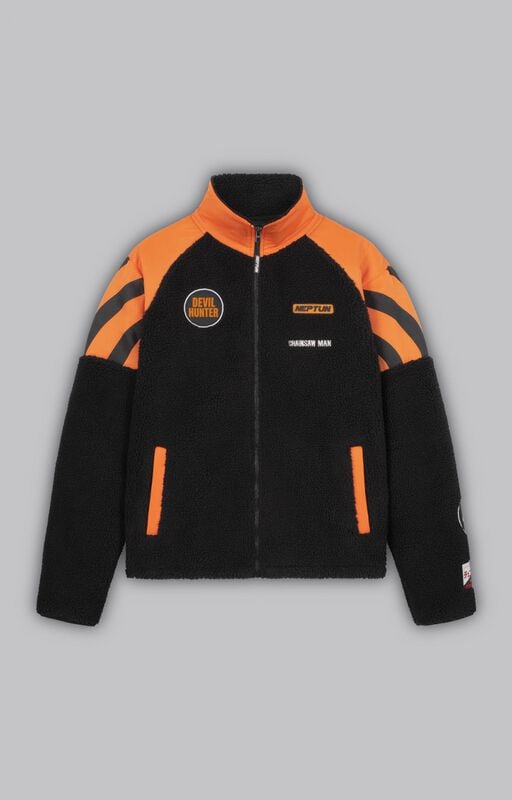 Chainsaw Man Racing Jacket Übergangsjacke schwarz orange in S von Chainsaw Man