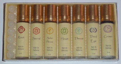 "Chakra Roll on Parfumoils" Set zu 7 Stück, je 8ml von Chakra Collection