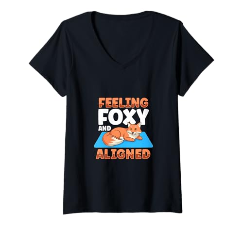 Damen Chakra Ausrichtung - Fuchs T-Shirt mit V-Ausschnitt Damen Chakra Ausrichtung - Fuchs T-Shirt mit V-Ausschnitt von Chakra Heilung Designs