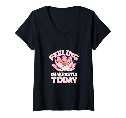 Damen Chakra Feeling - Gute Energie T-Shirt mit V-Ausschnitt Damen Chakra Feeling - Gute Energie T-Shirt mit V-Ausschnitt von Chakra Heilung Designs